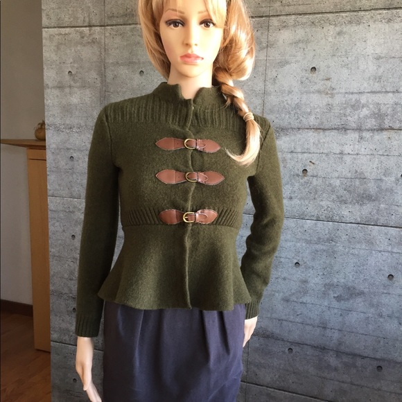 peplum sweater jacket
